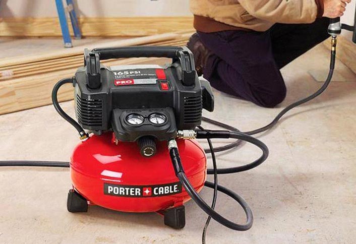 What are some tips for using an air compressor?