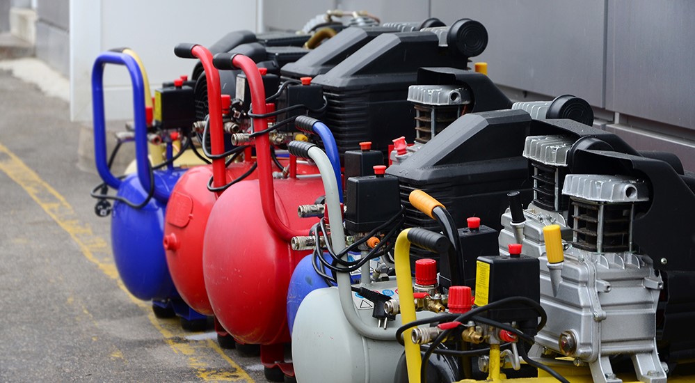 What are the different types of Air compressors?