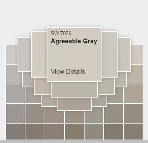 Sherwin Williams Agreeable Gray SW 7029