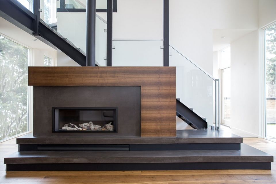 Angular Modern Fireplace Idea