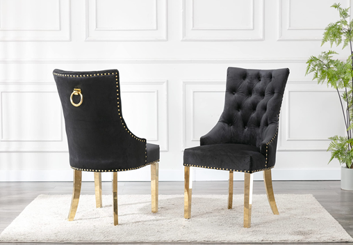 Black Upholstered Dining Chairs