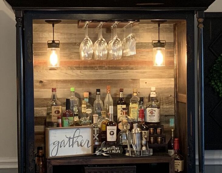 Cabinet Into Bar