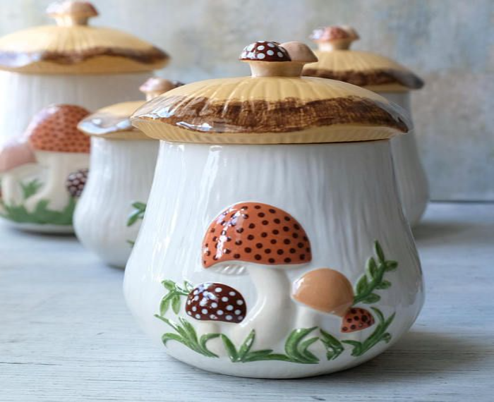 Ceramic Mushroom Jar