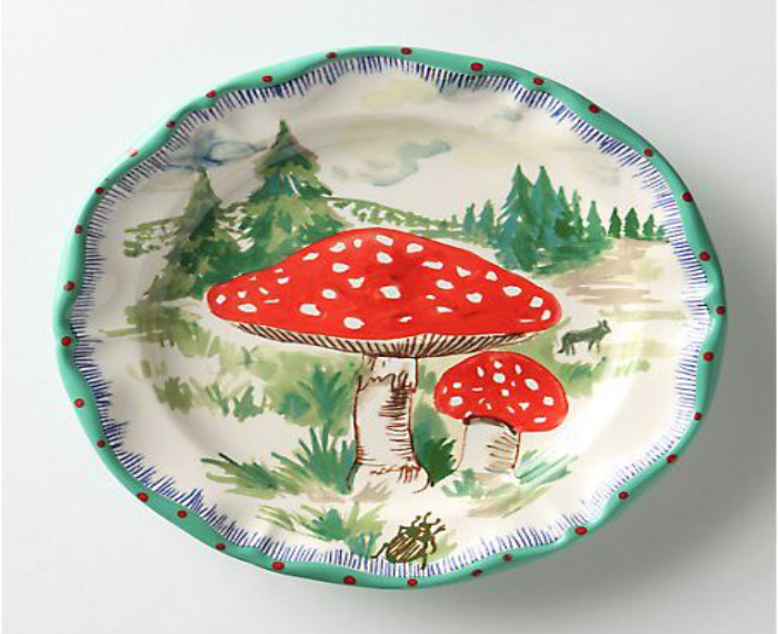 Ceramic Mushroom Plate