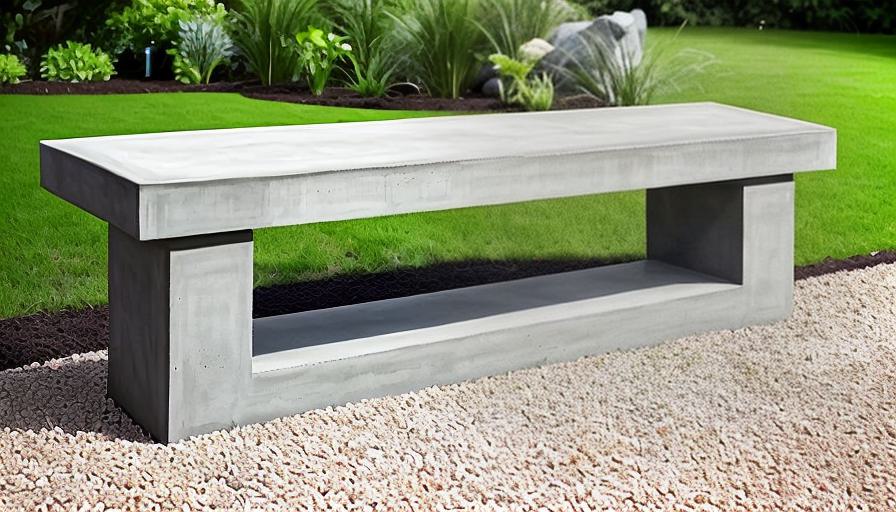 Concrete Planter Bench