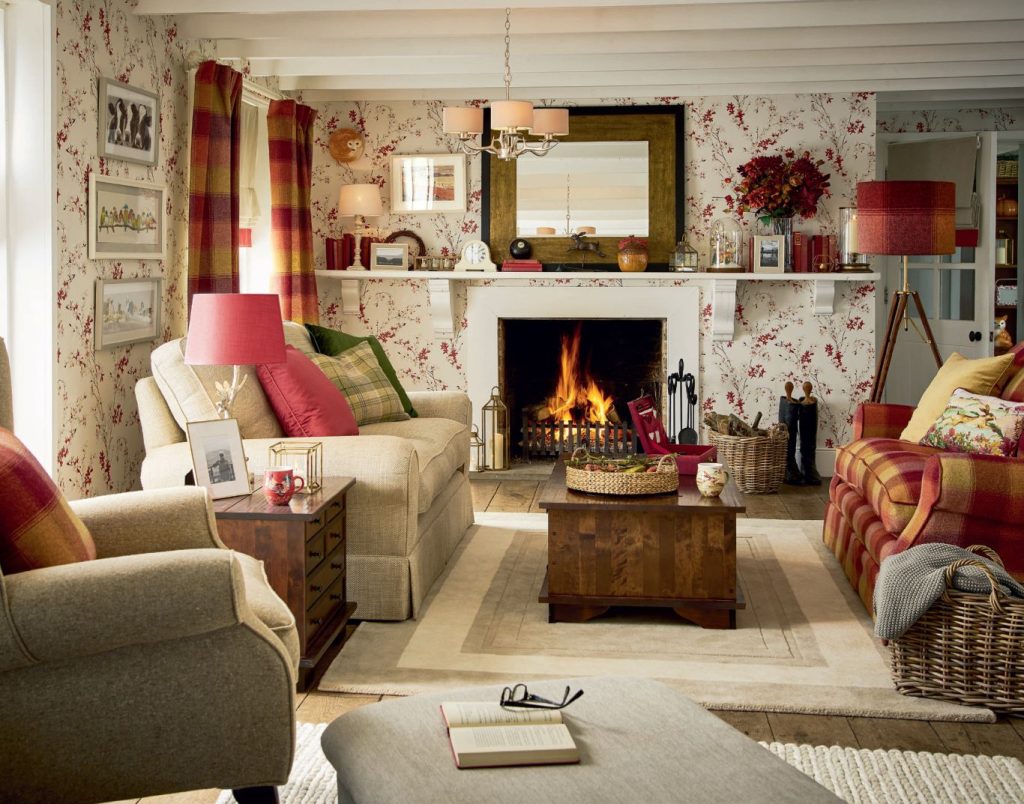 Cottage Style Living Room Decor Idea