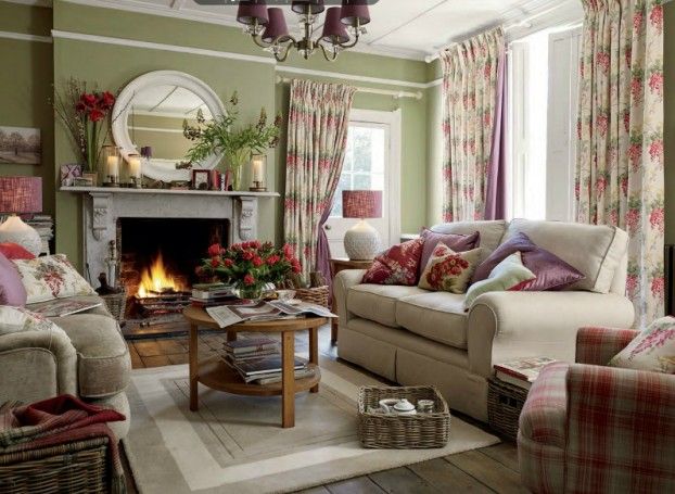 Country Style Living Room Decor Idea