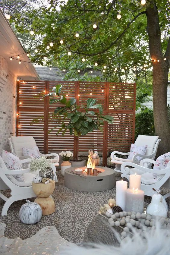Curate Cozy Outdoor Sitting