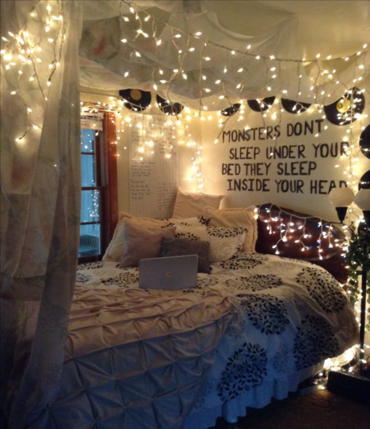 Decorate the Bed with LED Light
