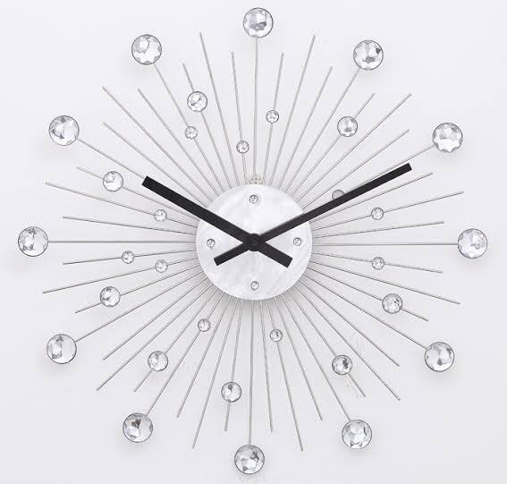 Diamond-Studded Wall Clock