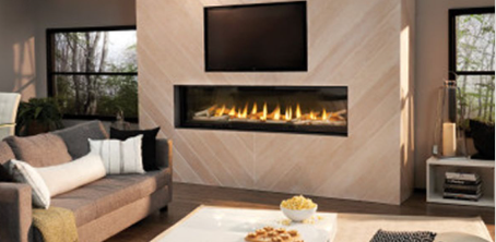 Dual-Tone Modern Fireplace Idea