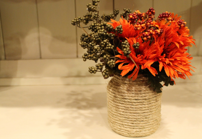 Fall Twine Vase