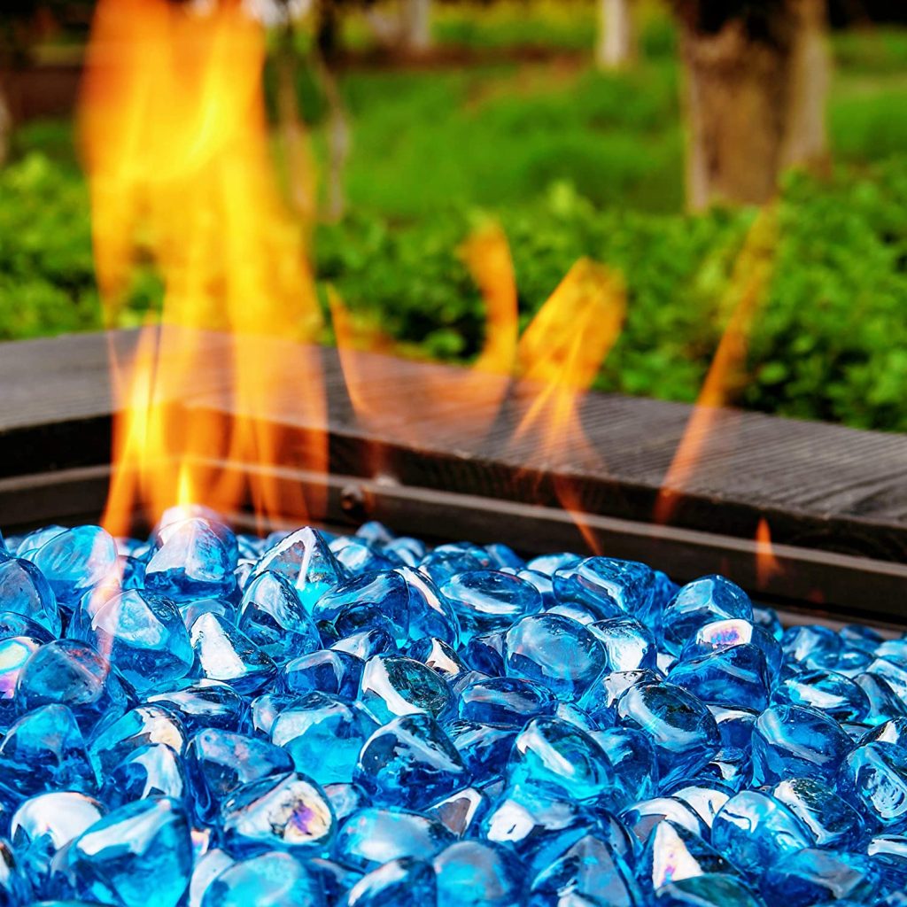 Fire Pit with Glass