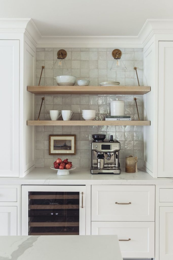 Floating Shelf Coffee Bar Idea