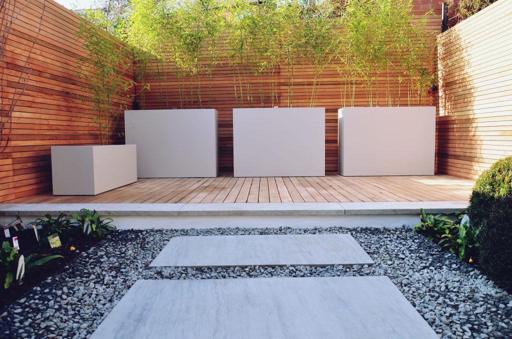 Garden with Square Pavers