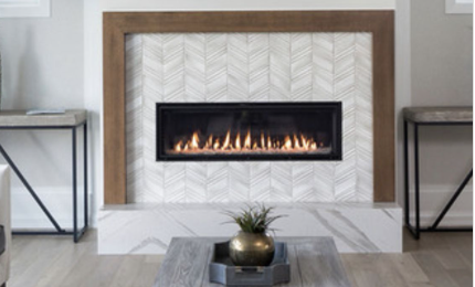 Geometric Modern Fireplace Idea