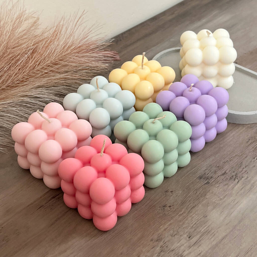 Graceful Bubble Cube Candles