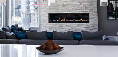 Grey-Toned Modern Fireplace Idea