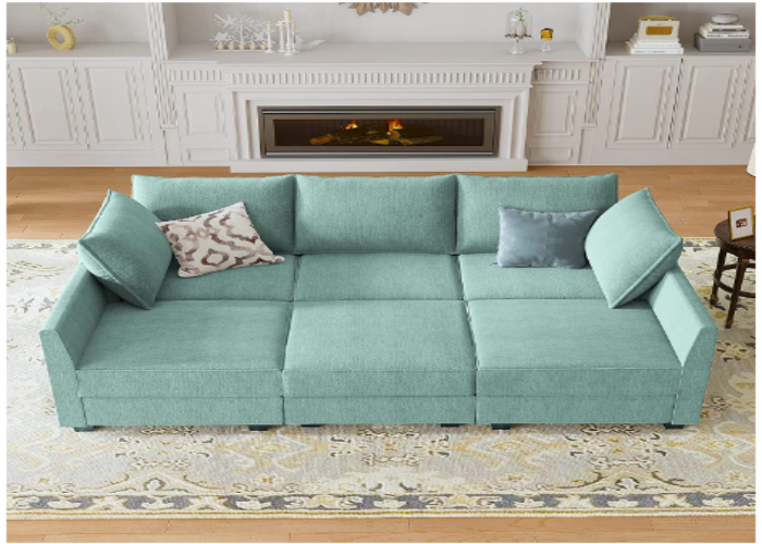 HONBAY Modular Sectional Sofa Sleeper Couch