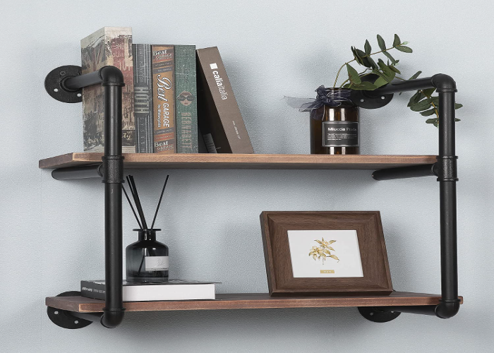 Industrial Pipe Shelves