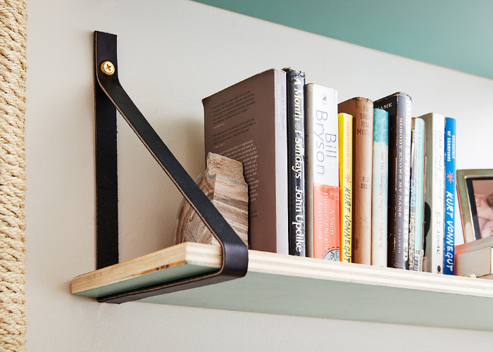 Leather Strap Shelves