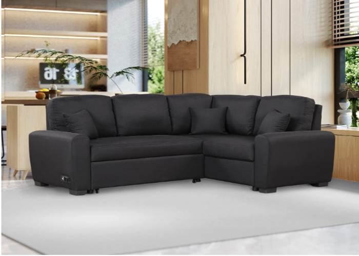 Melpomene 76.7 Sectional Sleeper Sofa