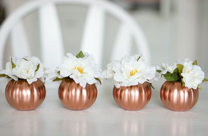 Mini Pumpkin Centerpieces