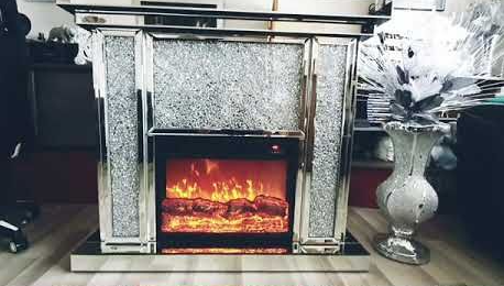 Mirrored Modern Fireplace Idea