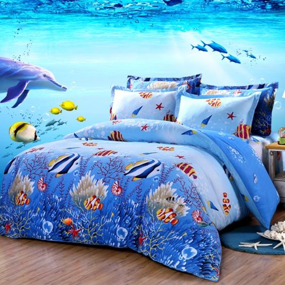 Ocean-Themed Bedspreads