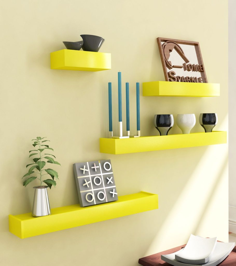 Organize with Floating Shelves