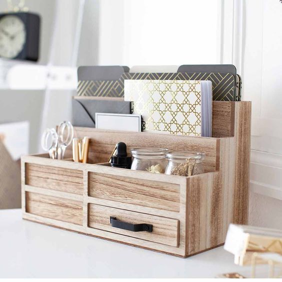 Organizer For Wooden Desk