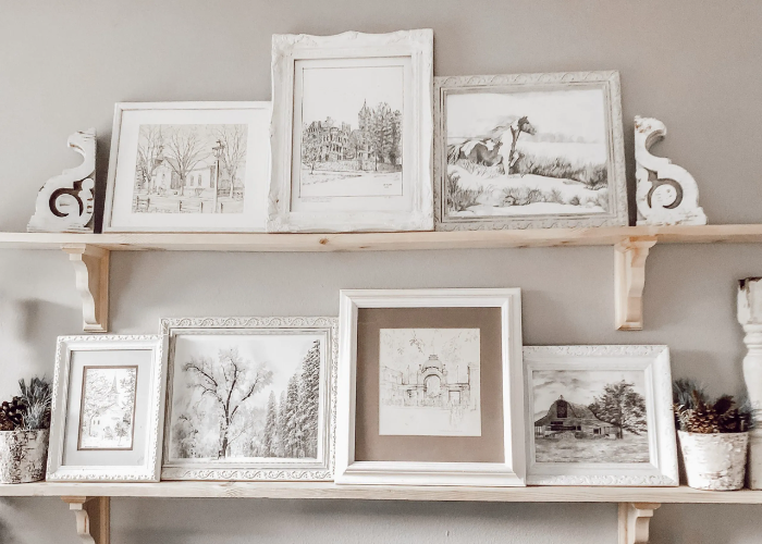 Ornate Picture Frames with Chalk-Paint