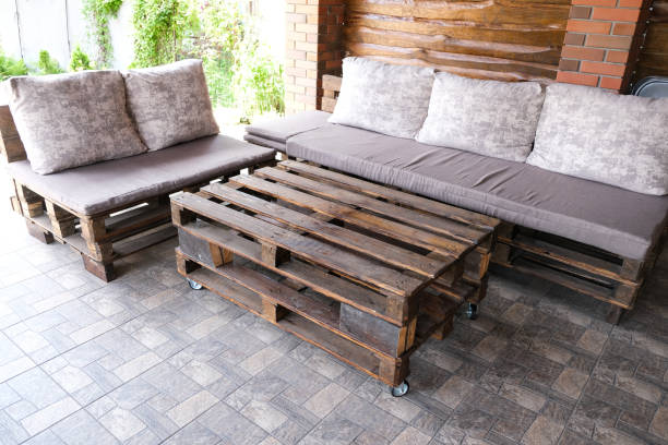 Repurposed Pallet Sectional