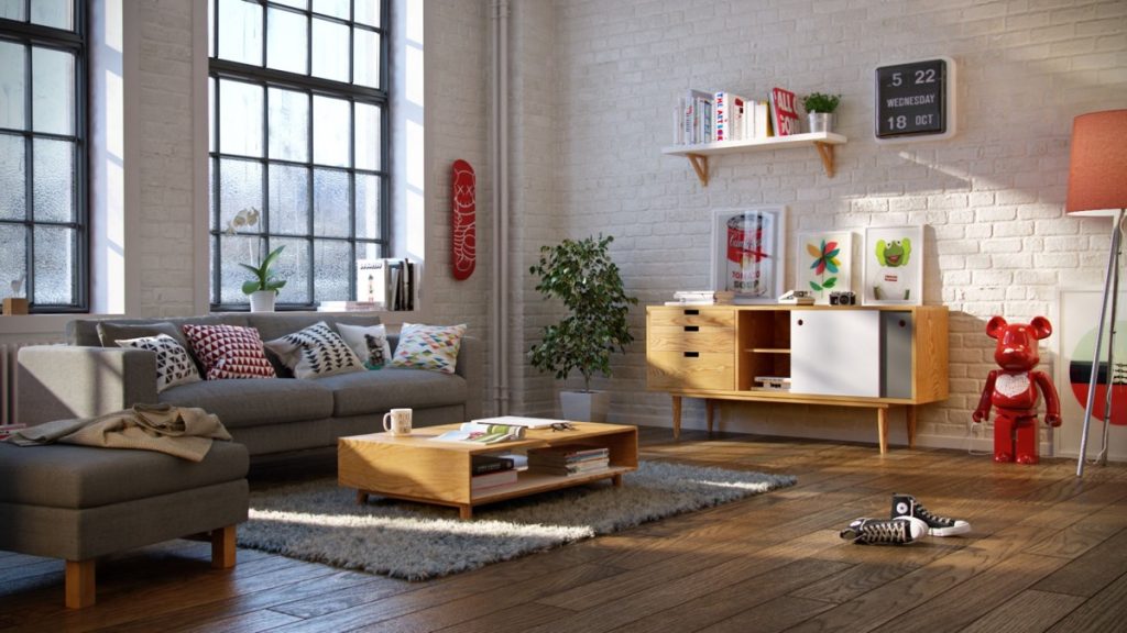 Scandinavian Living Room Decor Idea