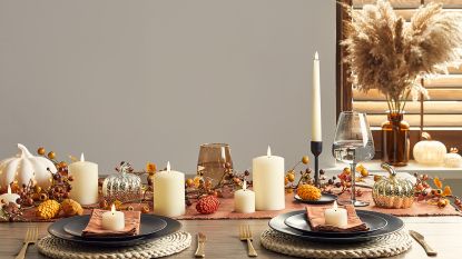 Scented Candles and Patterned Napkins