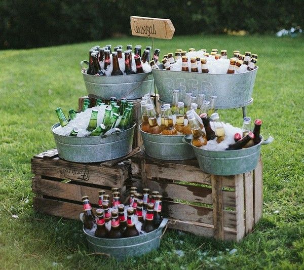 Serve Drinks in Rustic Tins