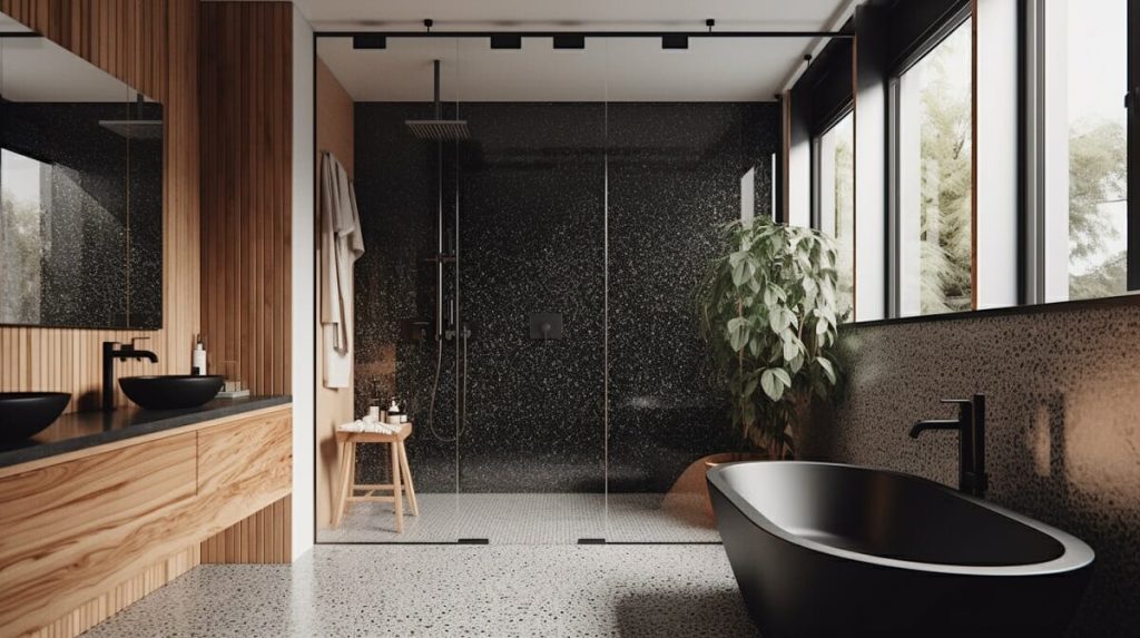 Terrazzo Style Small Bathroom Trends 2023
