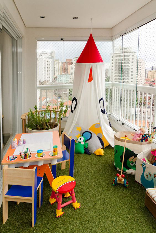 Turn Your Balcony Into a Kid's Play Area