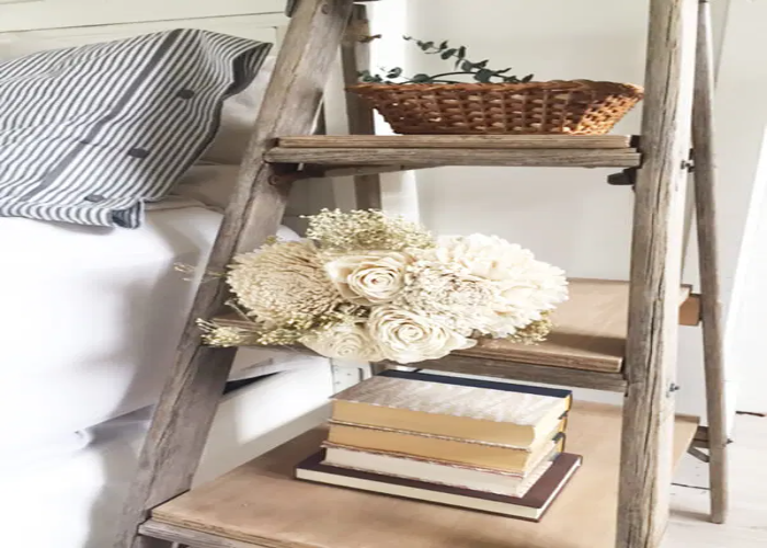 Turn the Ladder Into a Nightstand