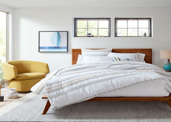 West Elm Simple and Minimalist Bed Frames