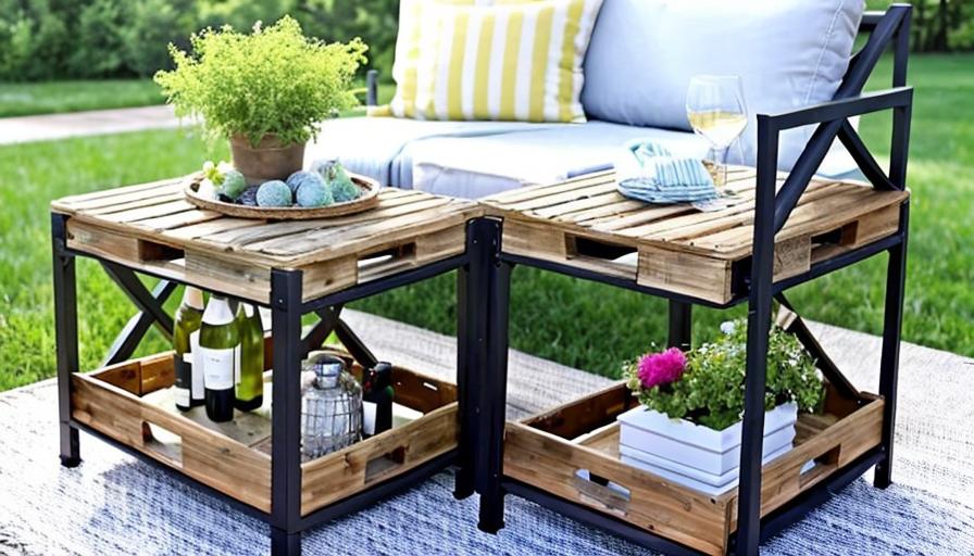 Wine Crate Side Table